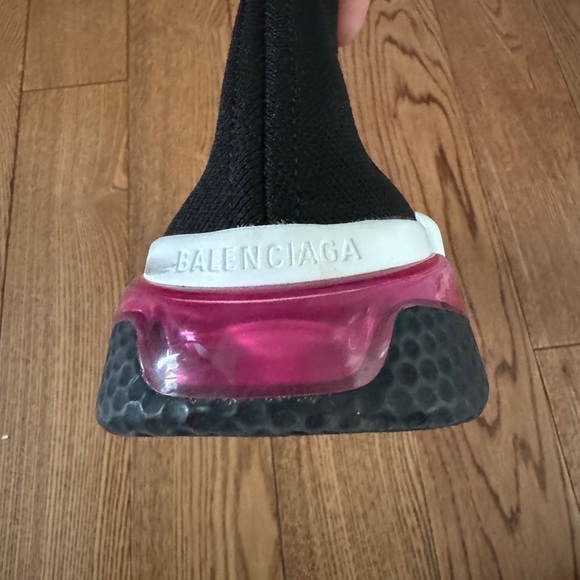 BALENCIAGA 30MM SPEED CLEAR SOUL KNIT SNEAKERS pink - Picture 12 of 13